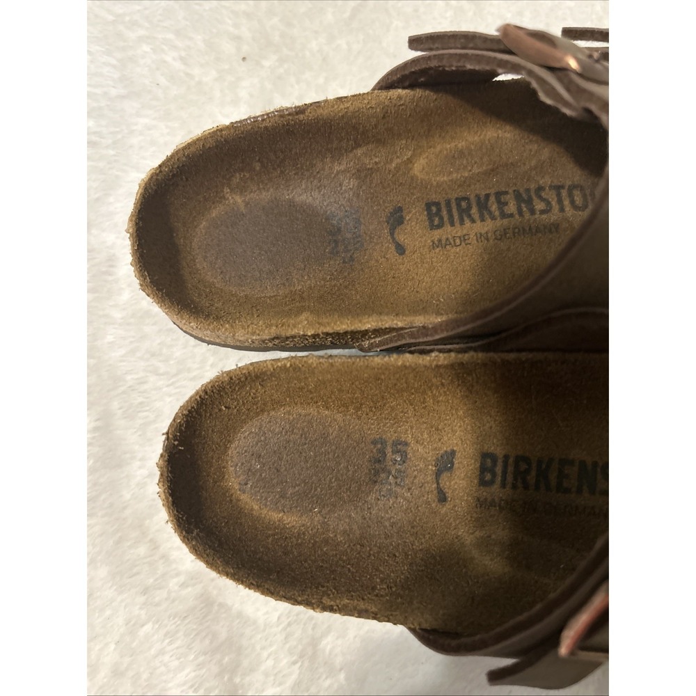 Birkenstock Mayari Brown Toe Loop Sandals EU 35 US 4 Narrow Germany - Picture 6 of 7